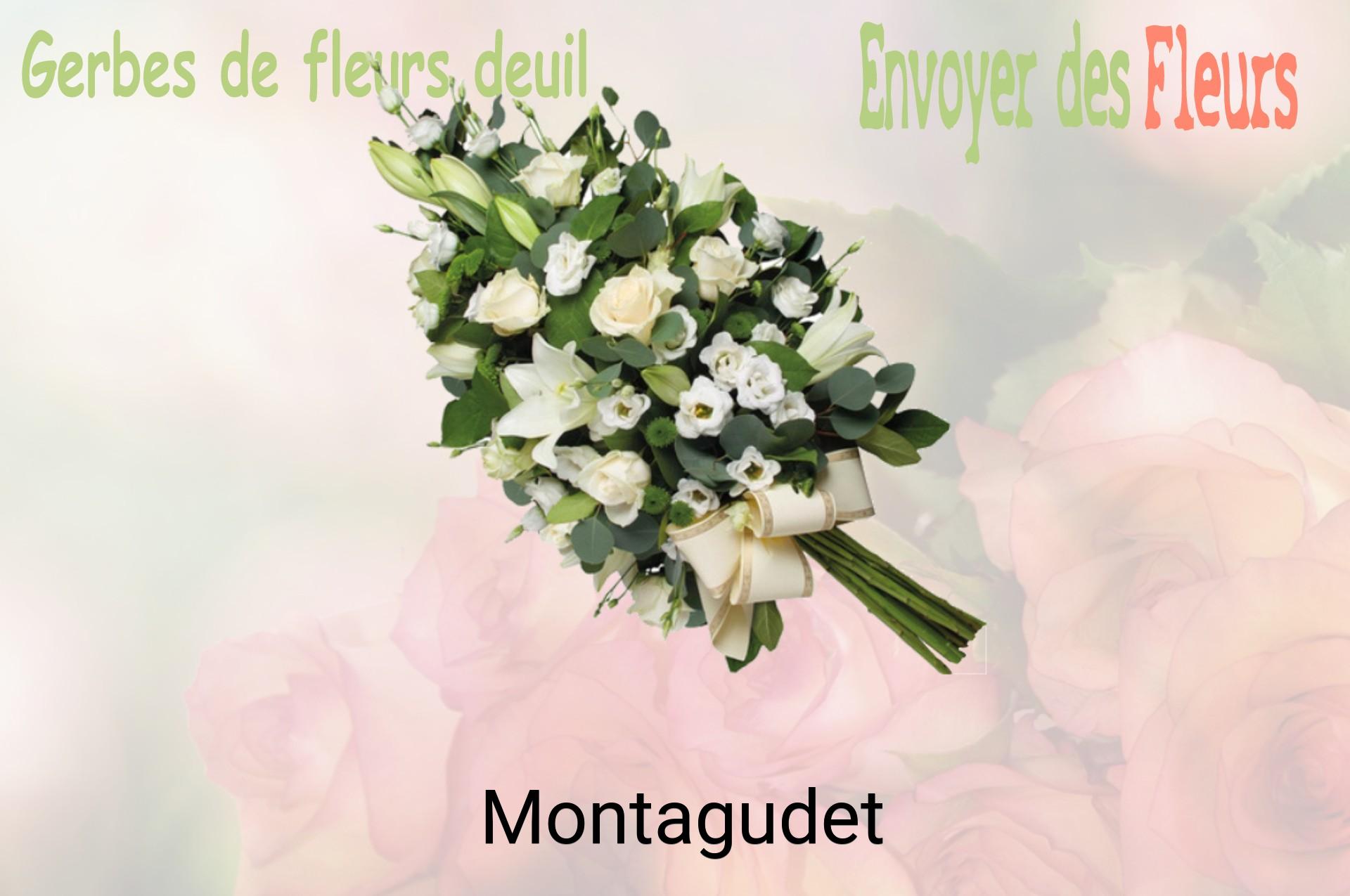 Gerbe de fleurs de deuil livrée à Montagudet